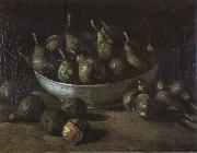 Vincent Van Gogh Still life with an Earthen Bowl and Pears (nn04) oil painting artist